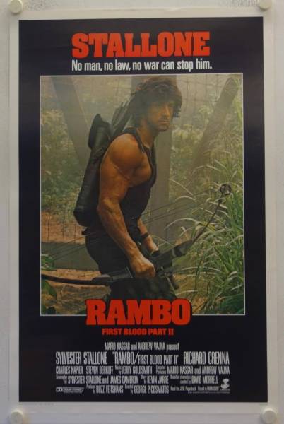 Rambo 2 - Der Auftrag originales US Onesheet Filmplakat